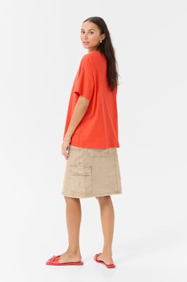 T-shirt Loose fit Grenadine orange