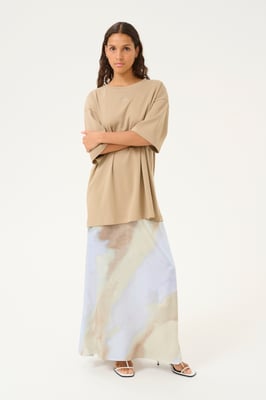 T-shirt Oversize fit Chinchilla beige