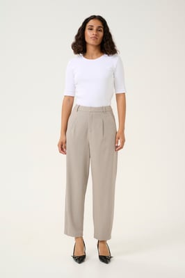 Pants Suiting Regular fit Petrified Oak beige