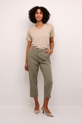 Pants Suiting Regular fit Vetiver green