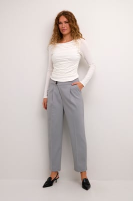 Pants Suiting Regular fit Grey Melange
