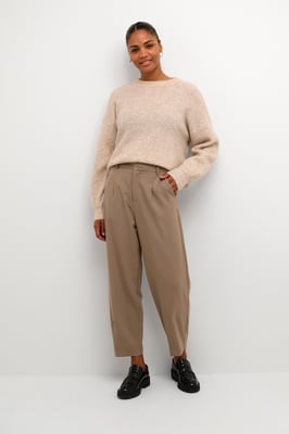 Pants Suiting Regular fit Brindle brown