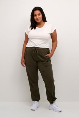 Pants Suiting Loose fit Grape Leaf green