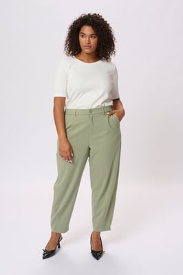 Pants Suiting Loose fit Vetiver green