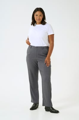 Pants Suiting Loose fit Dark Grey Melange