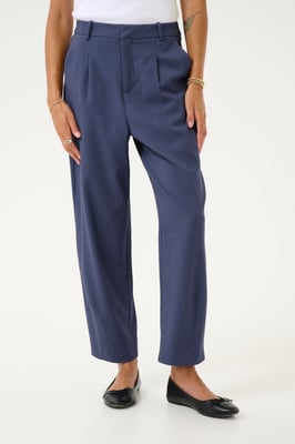 Pants Suiting Regular fit Blue Indigo Melange blue