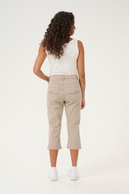 Casual Hose Slim fit Dune/White Stripe beige