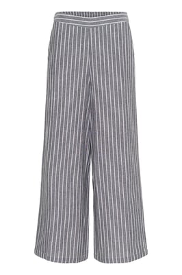 Casual Hose Casual fit Black Melange/White Stripe black white
