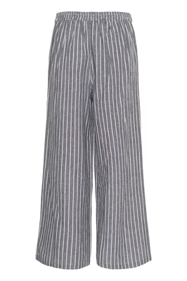 Casual Hose Casual fit Black Melange/White Stripe black white