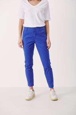 Casual Hose Gerade Passform Bluing blue