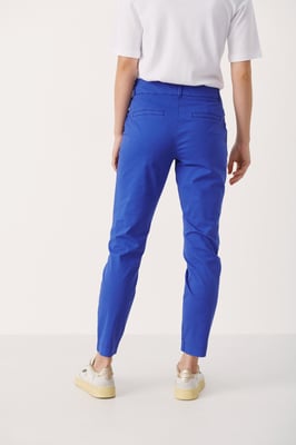 Casual Hose Gerade Passform Bluing blue