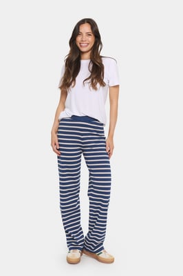 Casual Hose Gerade Passform Titan/Gray Morn Mel Stripe blue white