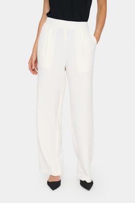 Casual Hose Gerade Passform Ice white