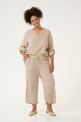 Casual Hose Loose fit Feather Gray beige