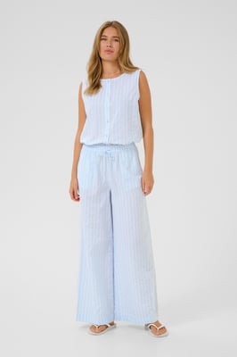 Casual Hose Loose fit Blue/White Stripe blue white