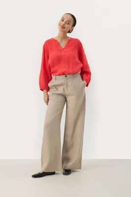 Casual Hose Classic fit Desert Taupe beige
