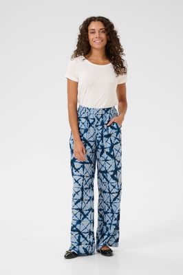 Casual Hose Relaxed fit Blue Batik blue