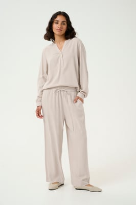 Casual Hose Loose fit Feather Gray beige