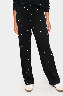 Casual Hose Gerade Passform Black Ice Harts black