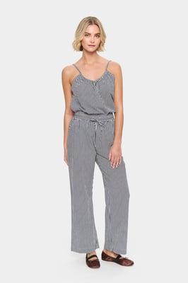 Casual Hose Gerade Passform Ice Nightsky Stripe white blue