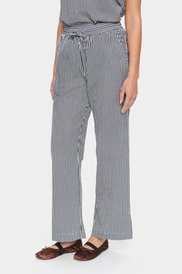 Casual Hose Gerade Passform Ice Nightsky Stripe white blue