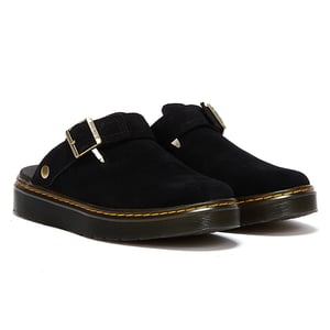 Einkaufen Für Carlson Eh Wildlederimitat-Sandalen Mit Schwarzen Kunstpelzfutter.