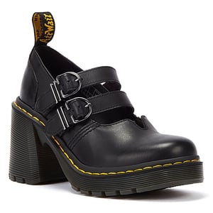 Kaufen Sie Dr. Martens Eviee Sendal Leder Damenschuhe Mit Schwarzen Absätzen