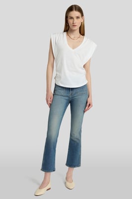 Damen Jeans Hw Slim Kick Bootcut Fit