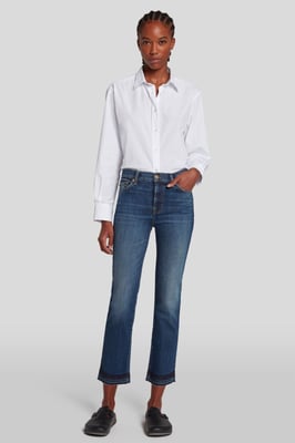 Damen Jeans The Straight Crop Straight Fit