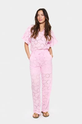 Casual Hose Gerade Passform Sweet Dreams pink
