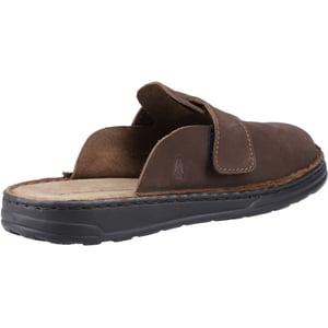 Hush Puppies Edward Leder Herren Braune Clogs