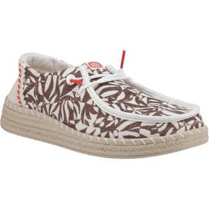 HEYDUDE Wendy Espadrille Retro Palm Baumwollmischung Damen Downtown Braun/Egret Espadrilles