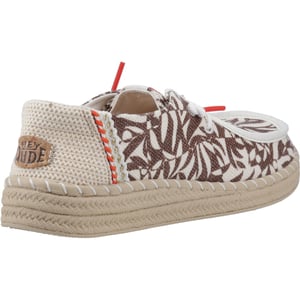 HEYDUDE Wendy Espadrille Retro Palm Baumwollmischung Damen Downtown Braun/Egret Espadrilles