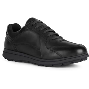 Geox U SPHERICA EC12 Leder Rindsleder Vollnarben Herren Schwarz Sportschuhe