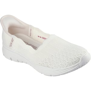 Skechers Seager Believe It Textil Damen Off-White Sneakers