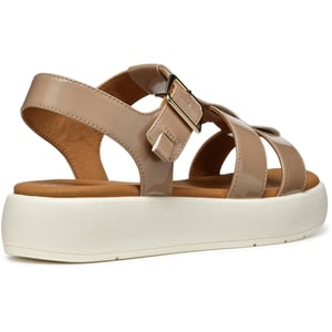Geox D CAMALEI Synthetische Polyurethan Damen Karamell Sandalen