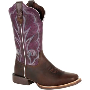 Durango Lady Rebel Pro Leder Damenstiefel in geöltem Braun/Lila