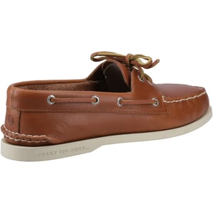 Sperry Authentische 2-Augen-Leder-Herren Bootsschuhe in Tan