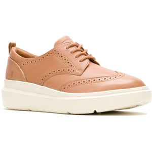 Hush Puppies Joy Leder Damen Hellbraune Brogues Schuhe