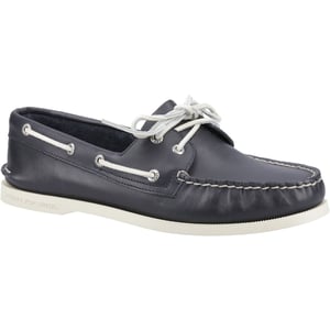 Sperry Authentische 2-Augen-Leder-Herren-Bootsschuhe in Marineblau