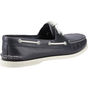 Sperry Authentische 2-Augen-Leder-Herren-Bootsschuhe in Marineblau