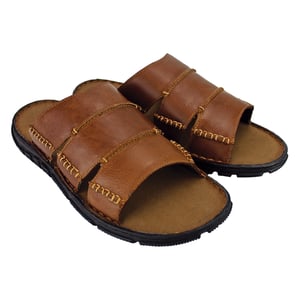Herren Sommer Strand Leder Slipper