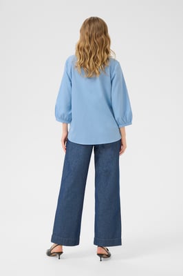 Langarm-Bluse Loose fit blue