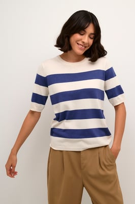 Strickpullover Regular fit blue white
