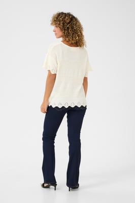 Strickpullover Straight fit white