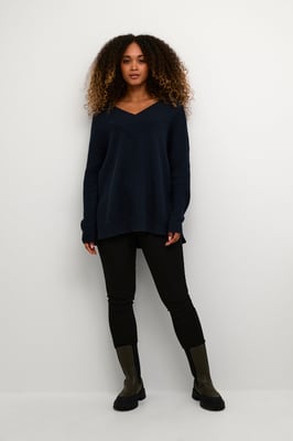 Strickpullover Oversize fit dark blue