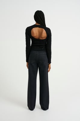 Strickpullover Slim fit black