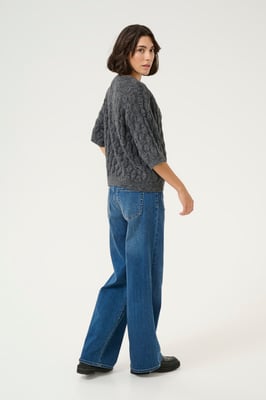 Strickpullover Loose fit dark grey