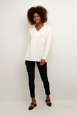 Strickpullover Oversize fit white