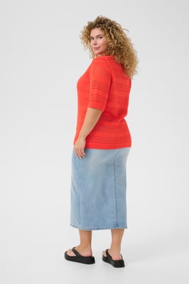 Strickpullover Loose fit red